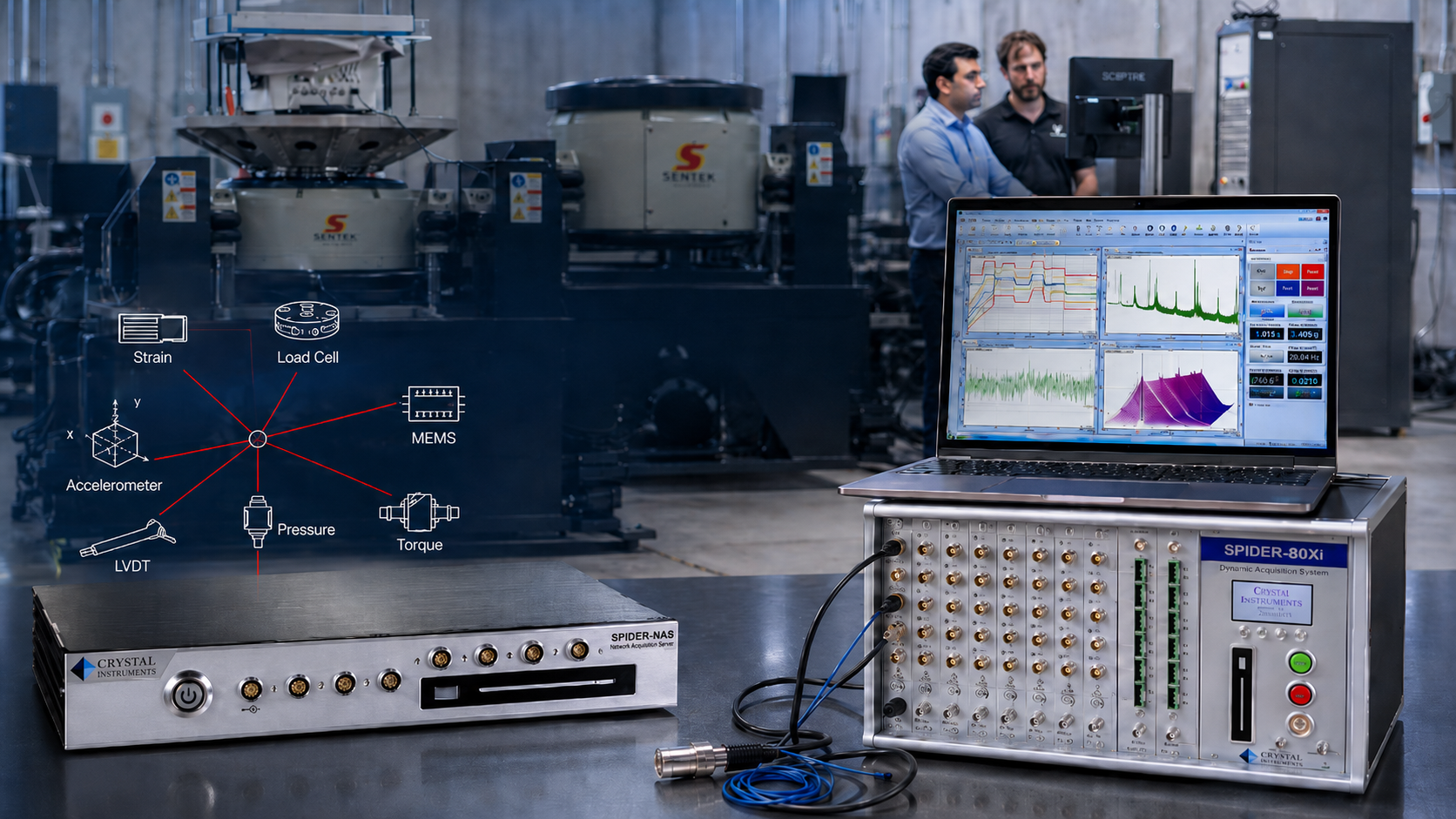 Complete measurement chain and data analysis for industry and R&D